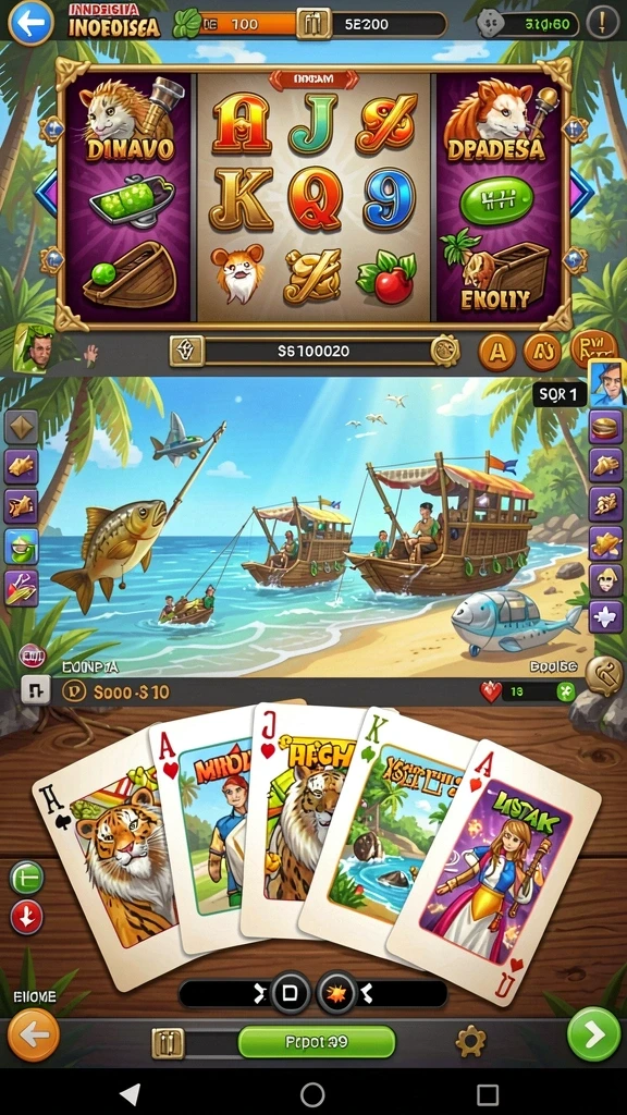 98spin - Tampilan antarmuka yang menarik dan mudah dinavigasi.