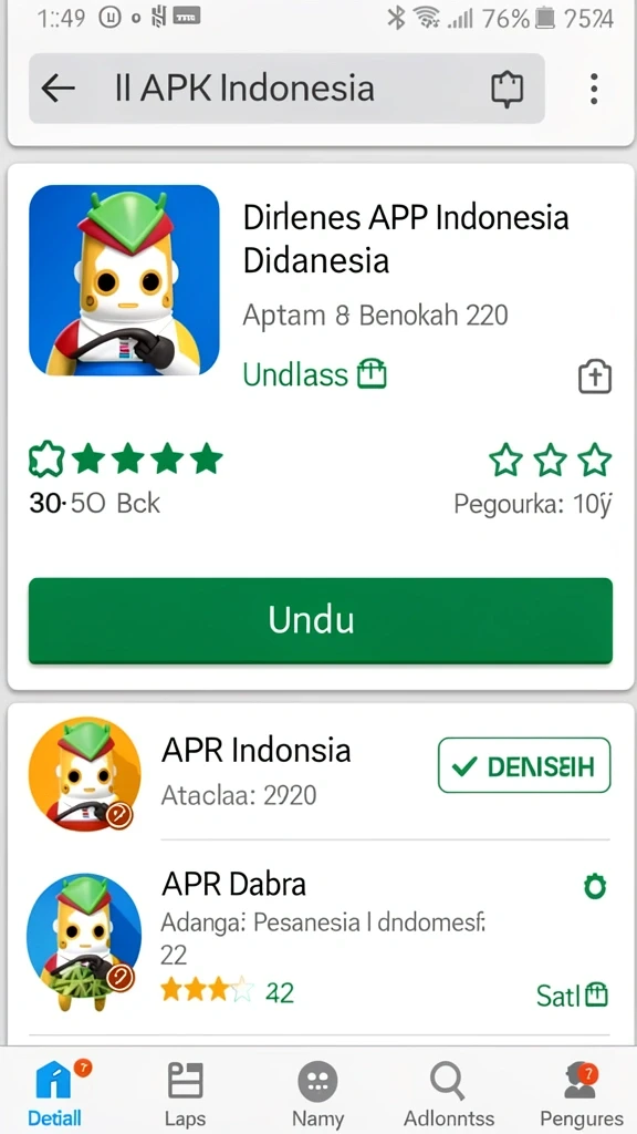 qt777 - Tampilan utama yang menarik dan mudah dinavigasi.